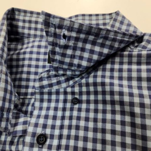 Haggar men's casual shirt xxl blue checkered - Picture 3 of 3